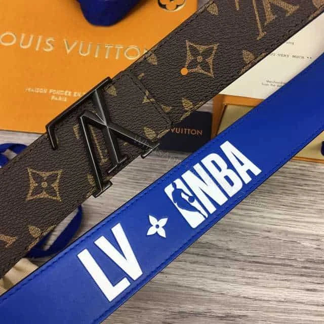 View 10 of LOUIS VUITTON X NBA 3 STEPS 40MM REVERSIBLE MONOGRAM CANVAS BELT – B98