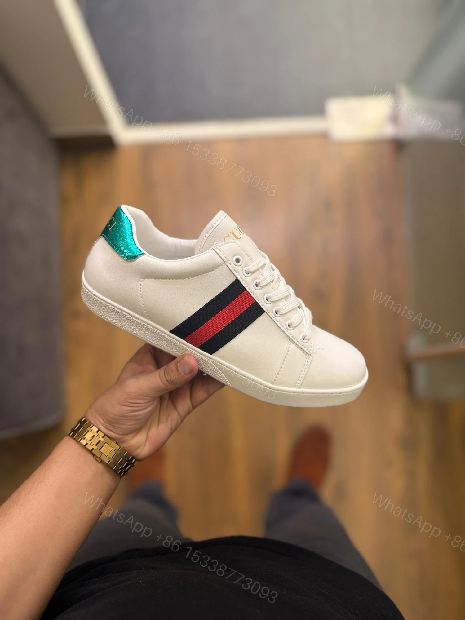 View 7 of FIRST COPY GUCCI ACE TOP SNEAKER FOR MEN