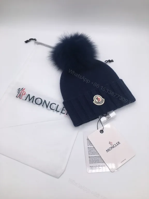 View 6 of Sunny Yellow Moncler Pom Beanie â€“ Luxurious Warmth, Bold Color Pop