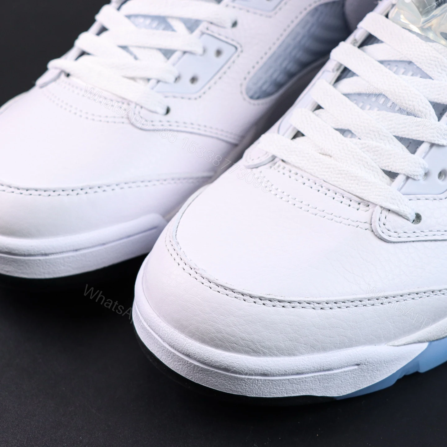 View 4 of Air Jordan 5 Retro White Metallic Reps