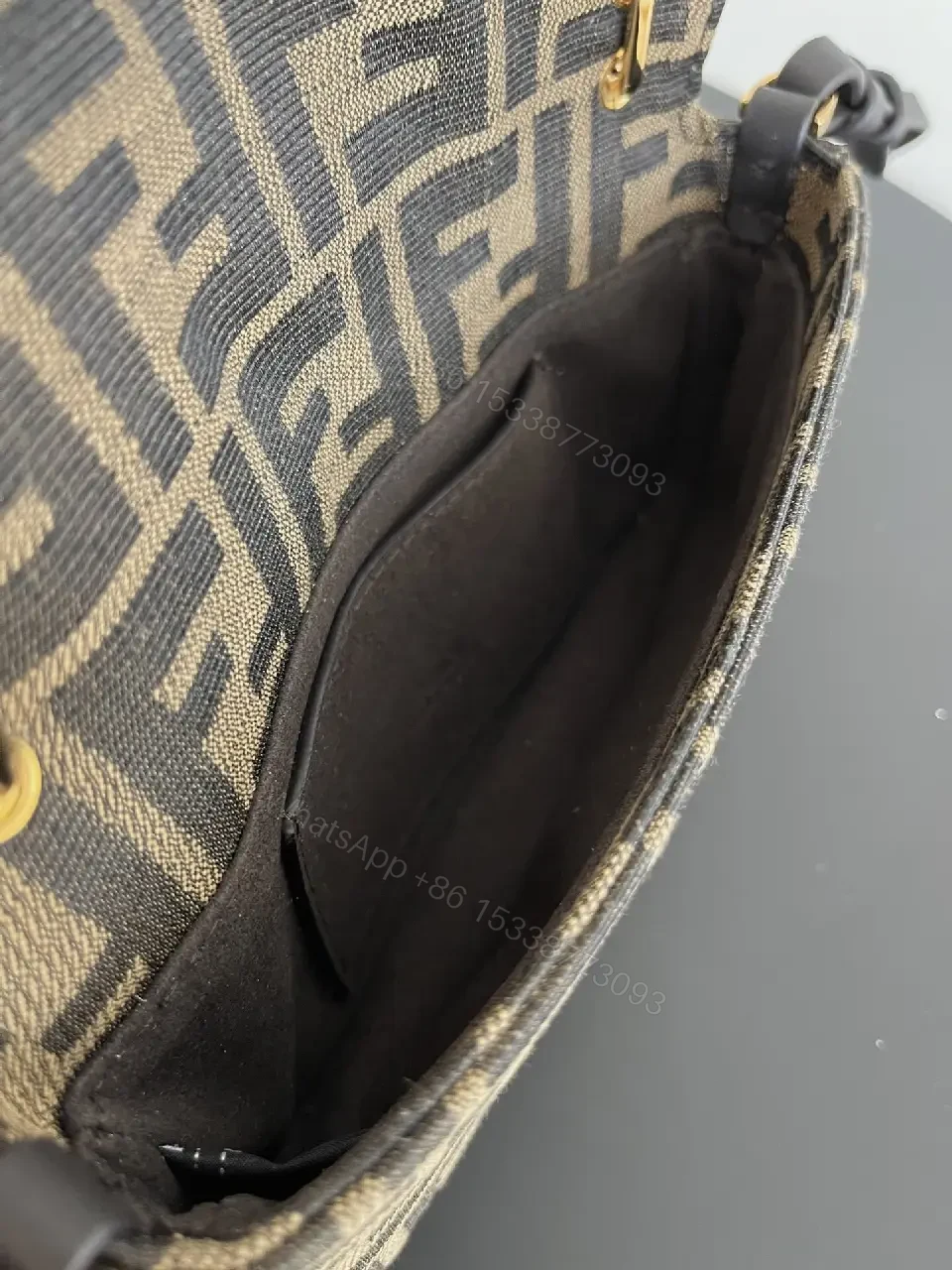 View 9 of Chic Monogram Crossbody Bag: Modern Texture, Compact Luxury