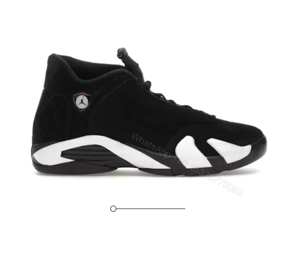 Air Jordan 14 Retro Black White — view 2