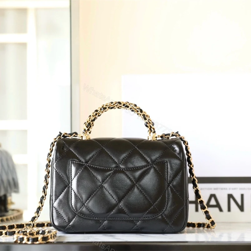 View 2 of 高仿Chanel*24B系列AS5032小羊皮單肩包黑色小號免檢版