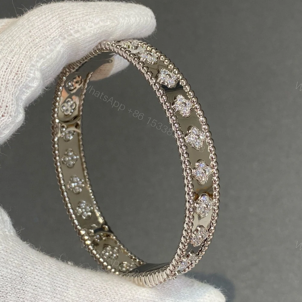 View 2 of 高仿首飾VanCleef&Arpels*RN9ES00萬花筒手鐲寬版白金款