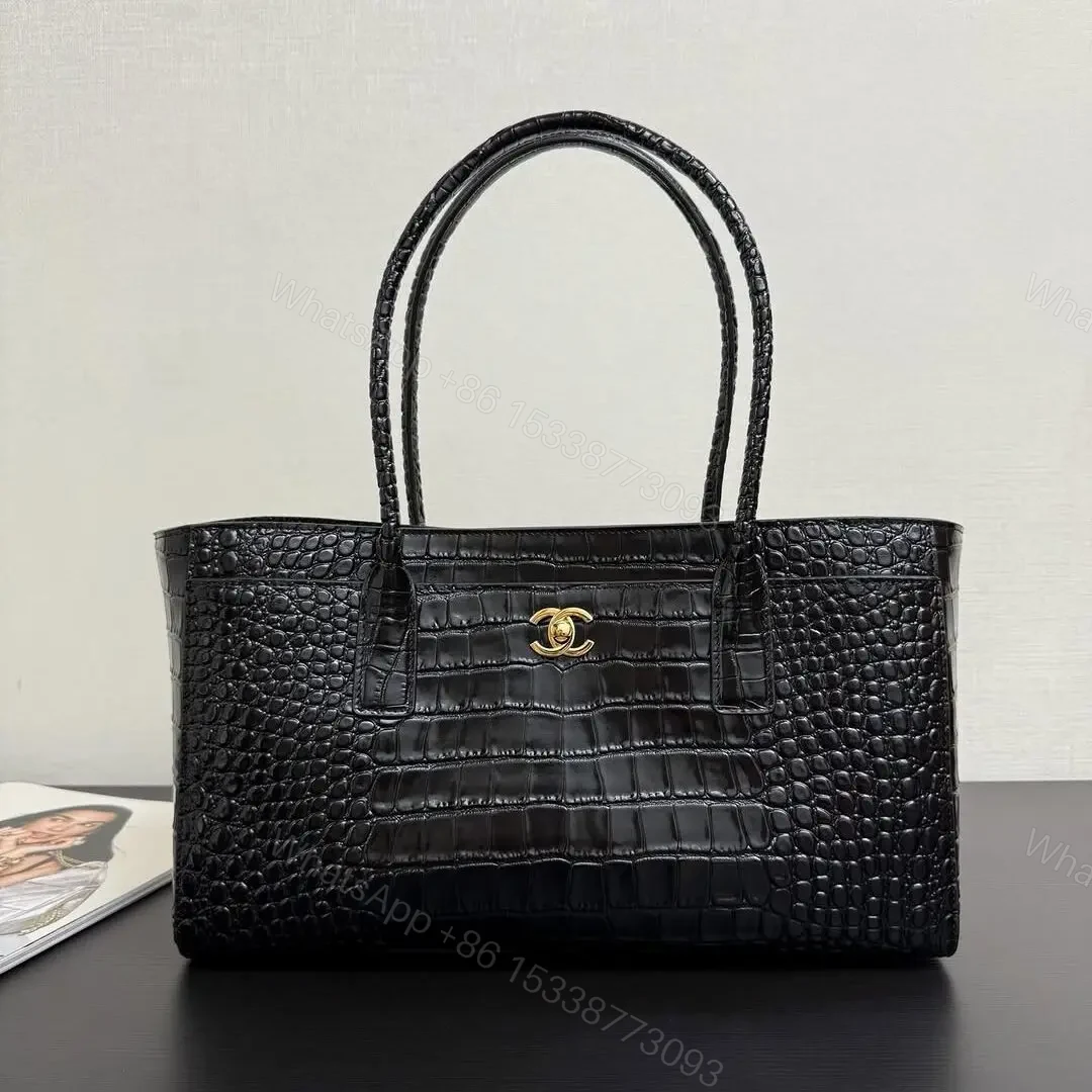 Chanel Tote Bag Crocodile Embossed Calfskin SS26 Collection — view 1