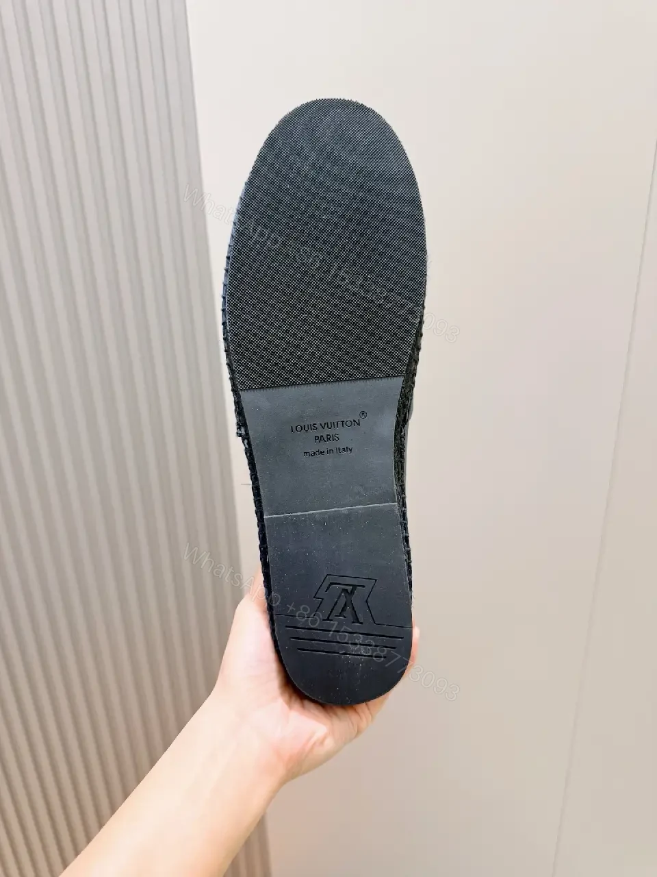 View 6 of Navy Leather Loafers: Monogram Detail, All-Day Comfort