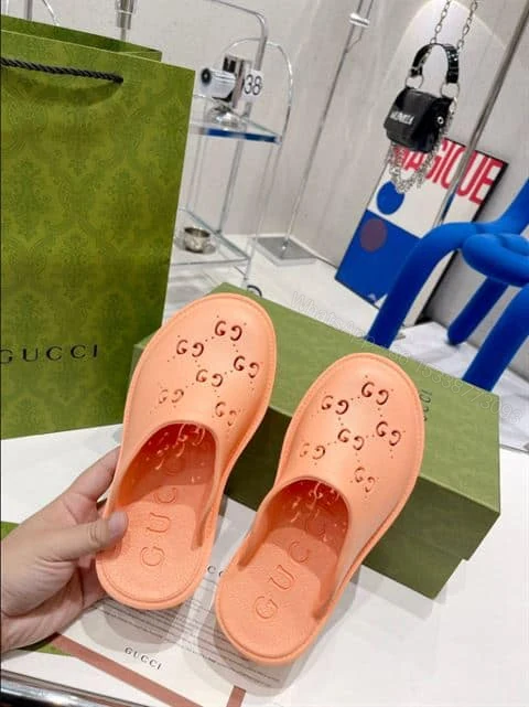 View 3 of GUCCI WONMEN’S PLATFORM PERFORATED G SANDAL – SDG018