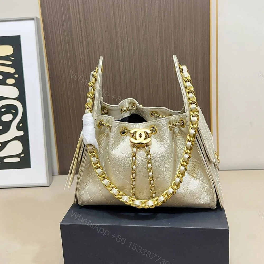 View 2 of Chanel 25 Small Handbag Light Yellow 26Cm