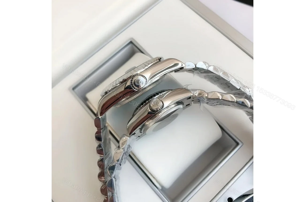 View 9 of Replica Rolex Datejust SS/SS Jub Black/Dial 36/28 mm