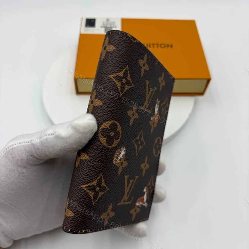 View 4 of Louis Vuitton Passport Cover Monogram Forest Canvas Brown 14Cm M27023