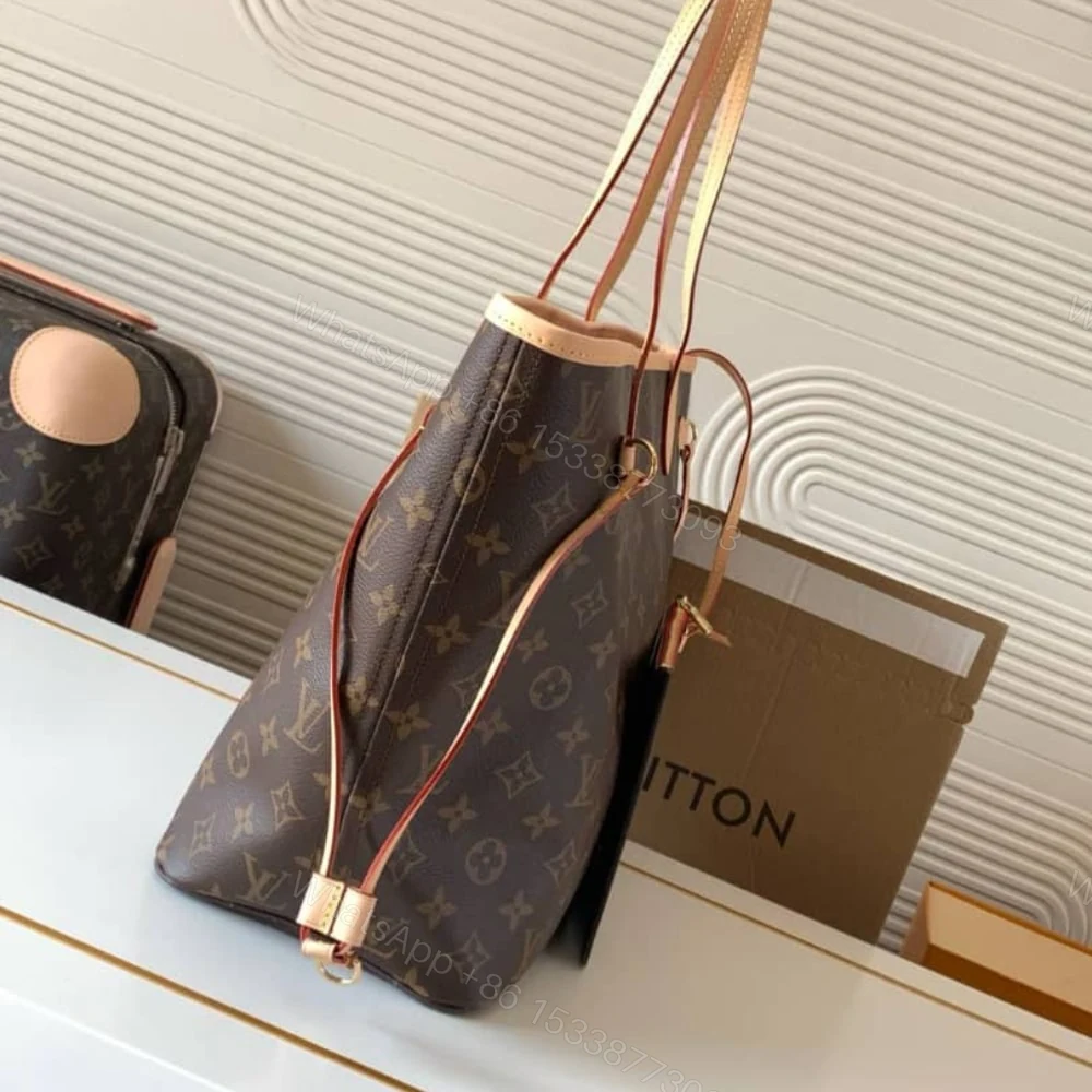 View 2 of Louis Vuitton Neverfull Bandoulière Inside Out MM Monogram Rouge Sari 32Cm M12096