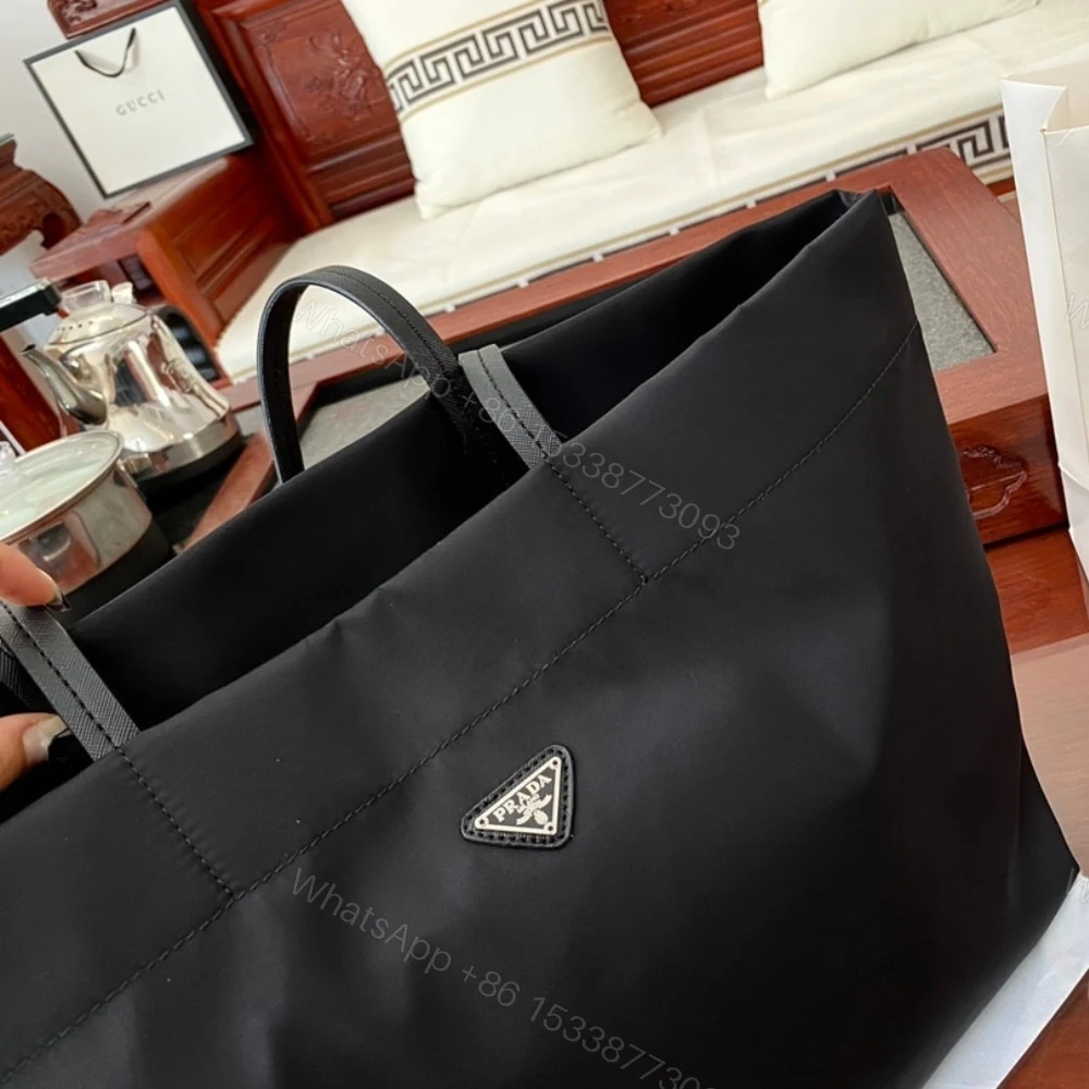 View 6 of Prada Re-Nylon And Saffiano Tote Bag Black