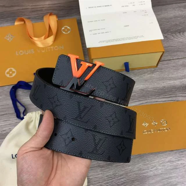 View 2 of LOUIS VUITTON INITIALES 40MM REVERSIBLE MONOGRAM CANVAS BELT – B90