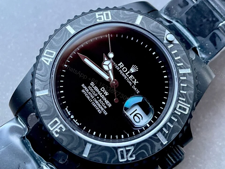 View 3 of VSF FACTORY 1:1 Rolex Submariner DiW 904L DLC Graduated Blue Dial VS3135