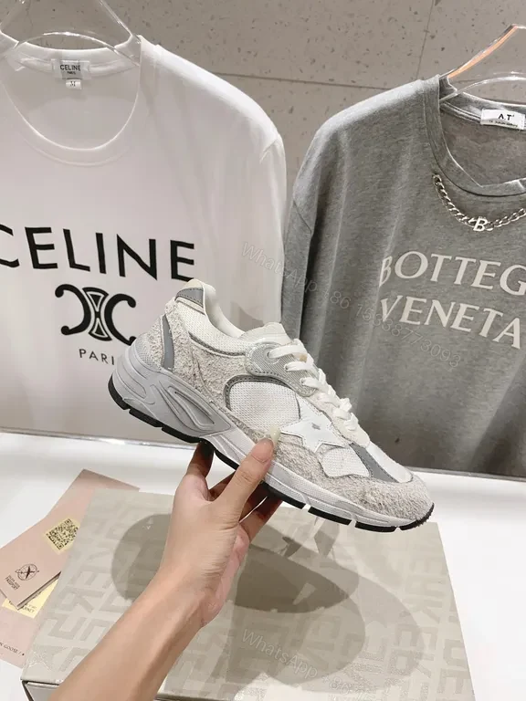 View 8 of Mist Grey/Off-White Suede Sneakers: Luxe, All-Day Comfort