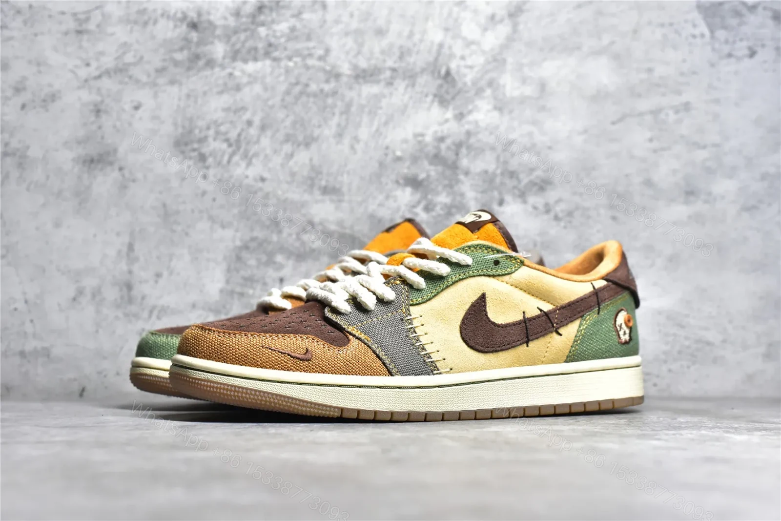 View 3 of Zion Williamson x Air Jordan 1 Retro low og “voodoo” Replica