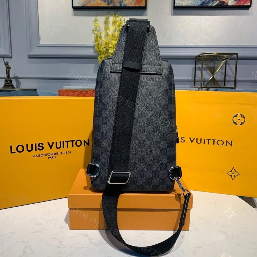 View 4 of Louis Vuitton Avenue Sling Bag Damier Graphite Canvas 31cm LV N41719