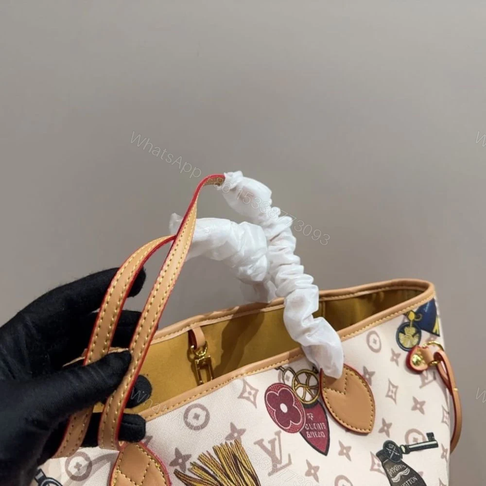 View 7 of Louis Vuitton Neverfull MM Cream 31Cm M29449