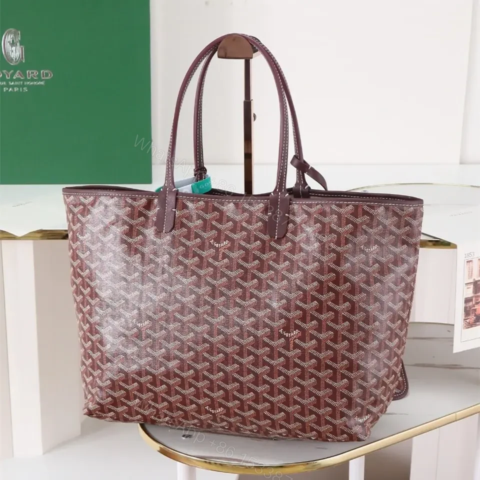 View 3 of 高仿Goyard*STLOUIP4滿印Tote手提袋朱紅免檢版小號