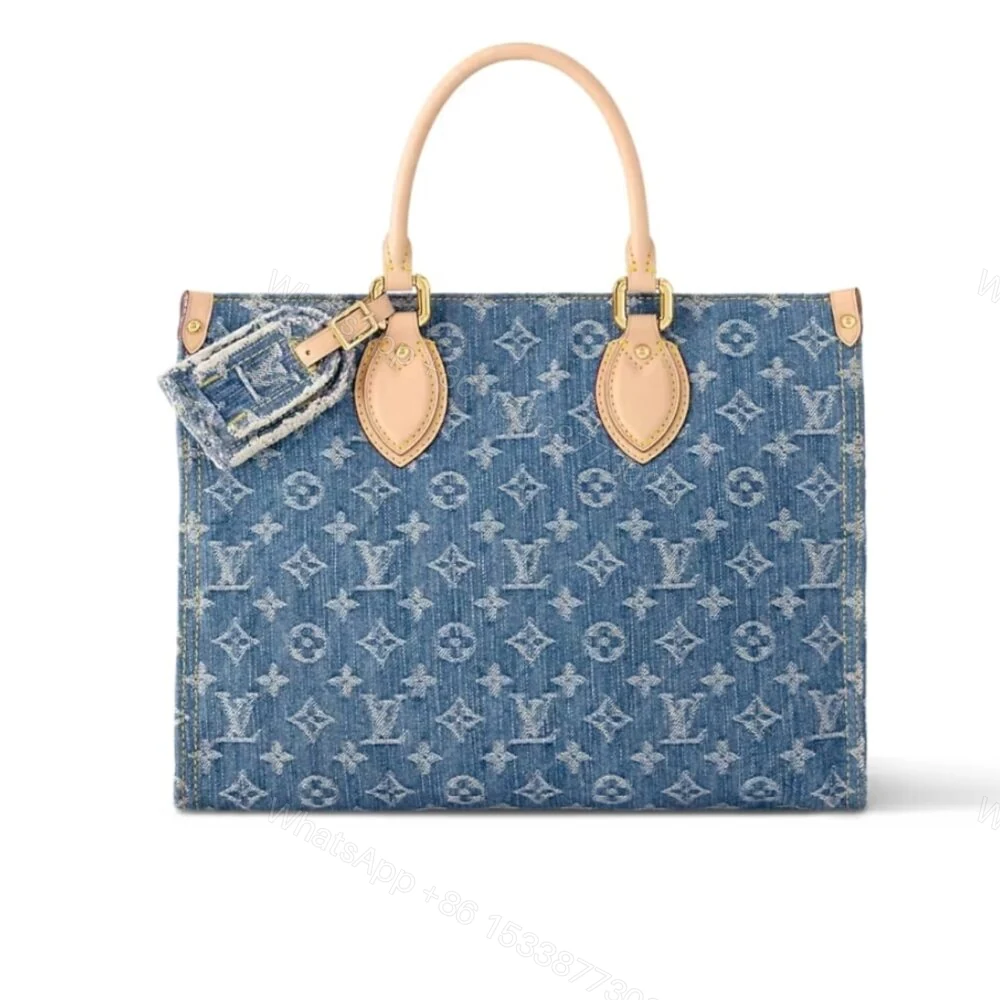 Louis Vuitton New LV Remix Onthego MM Denim Blue 35Cm M46871 — view 1