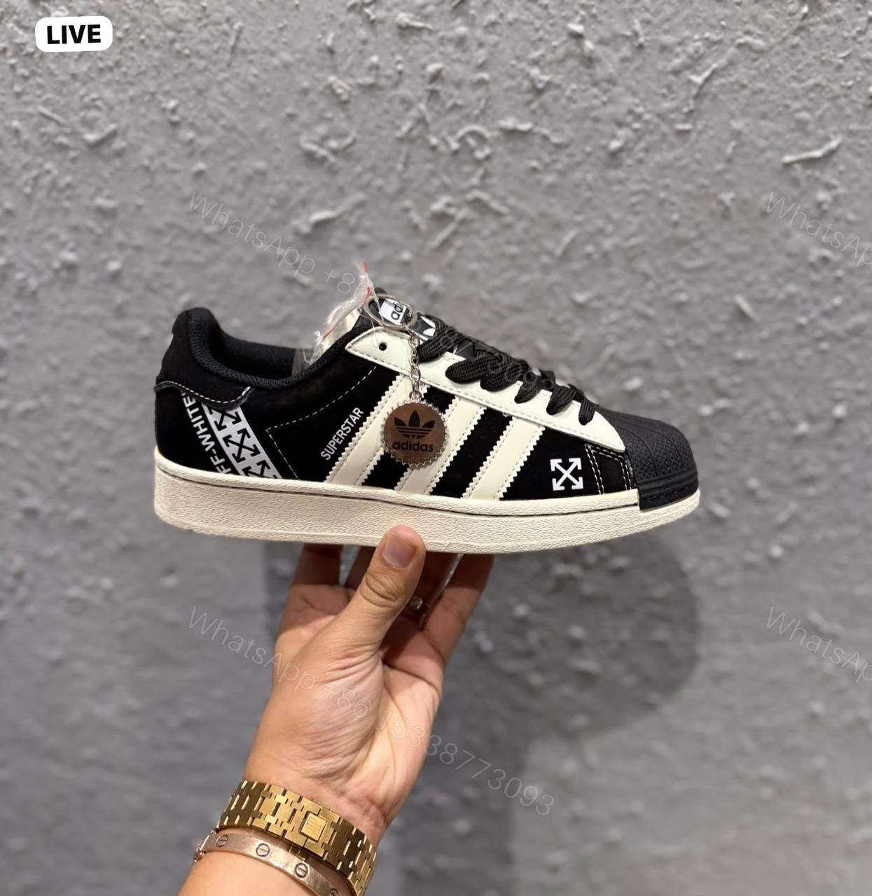 View 4 of First Copy Adidas Superstar Off White