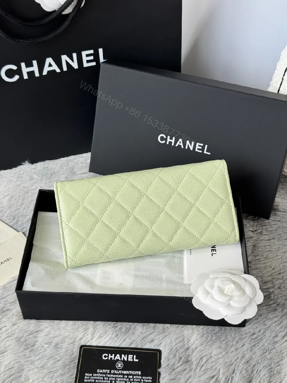 View 11 of Mint Green Quilted Wallet: Everyday Luxe, Cross-Body Ready