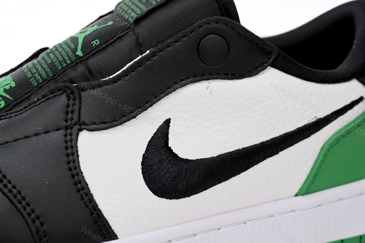 View 5 of Air Jordan 1 Low Black Green AV3918-228