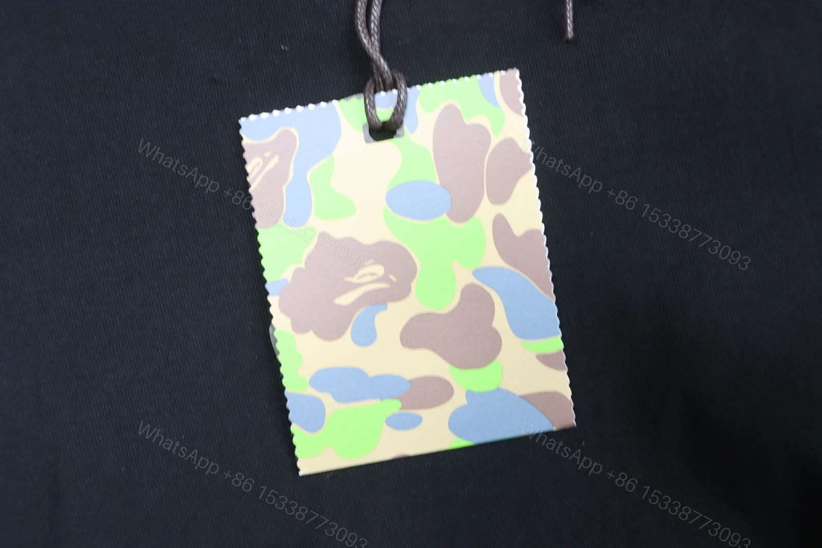 View 8 of Bape 26ss Macaron Adult Ape Head Letter Print Short-Sleeved T-shirt Black