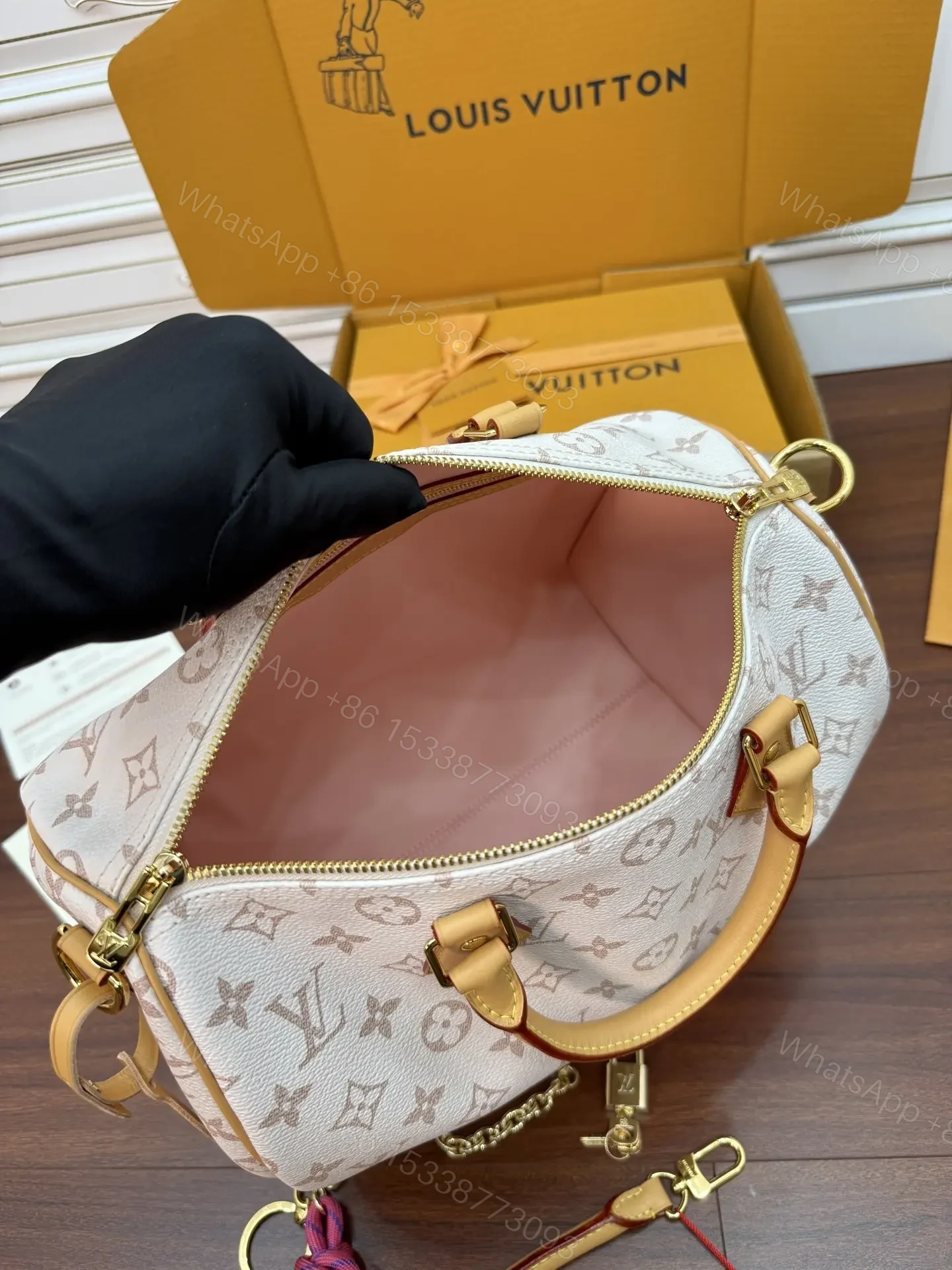 View 5 of Louis Vuitton Speedy Soft 30 Lucky bag in Monogram Dune canvas