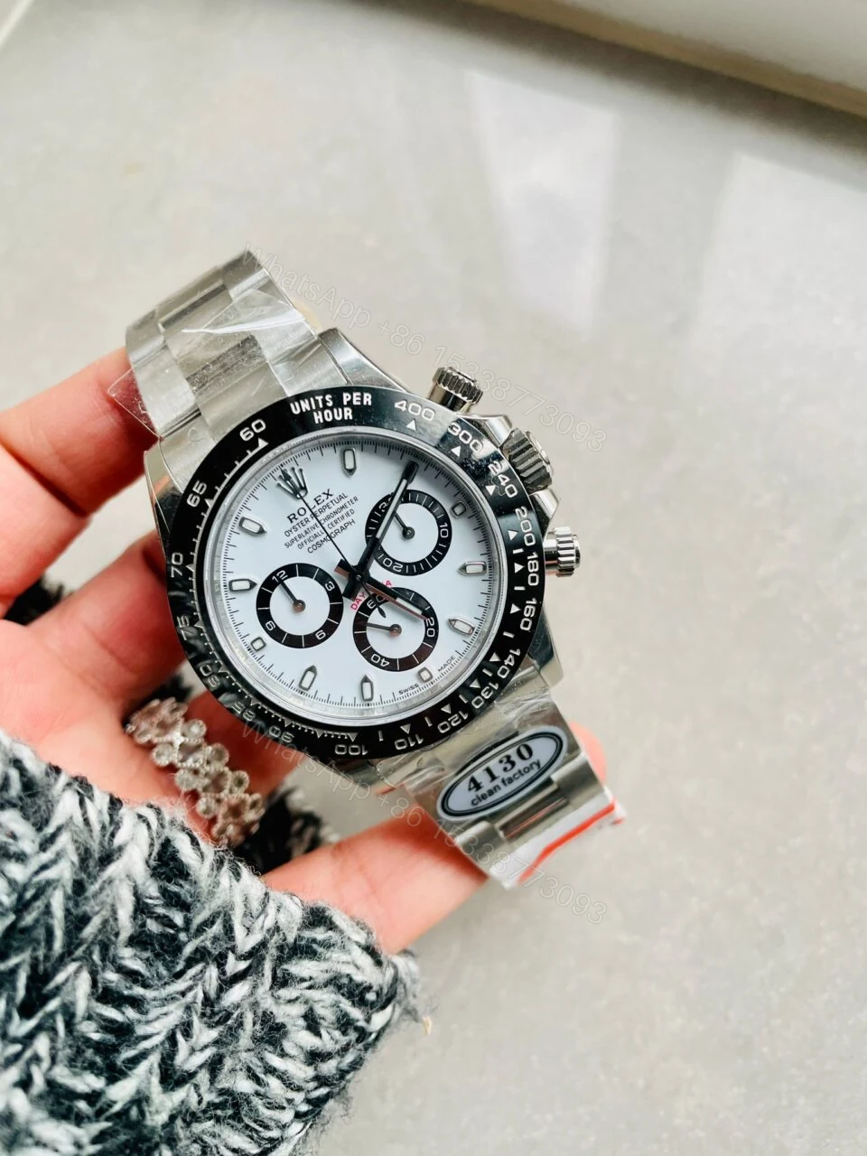 CLEAN FACTORY 1:1 Rolex Daytona 116500 PANDA Best Edition CF 904L SS Case and White Dial — view 1
