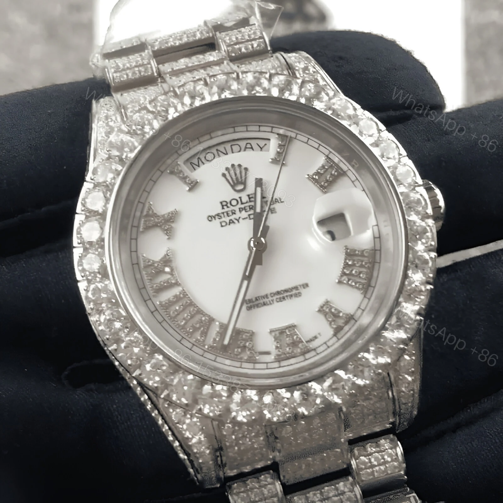 View 3 of Rolex Day-Date II Diamond Replica