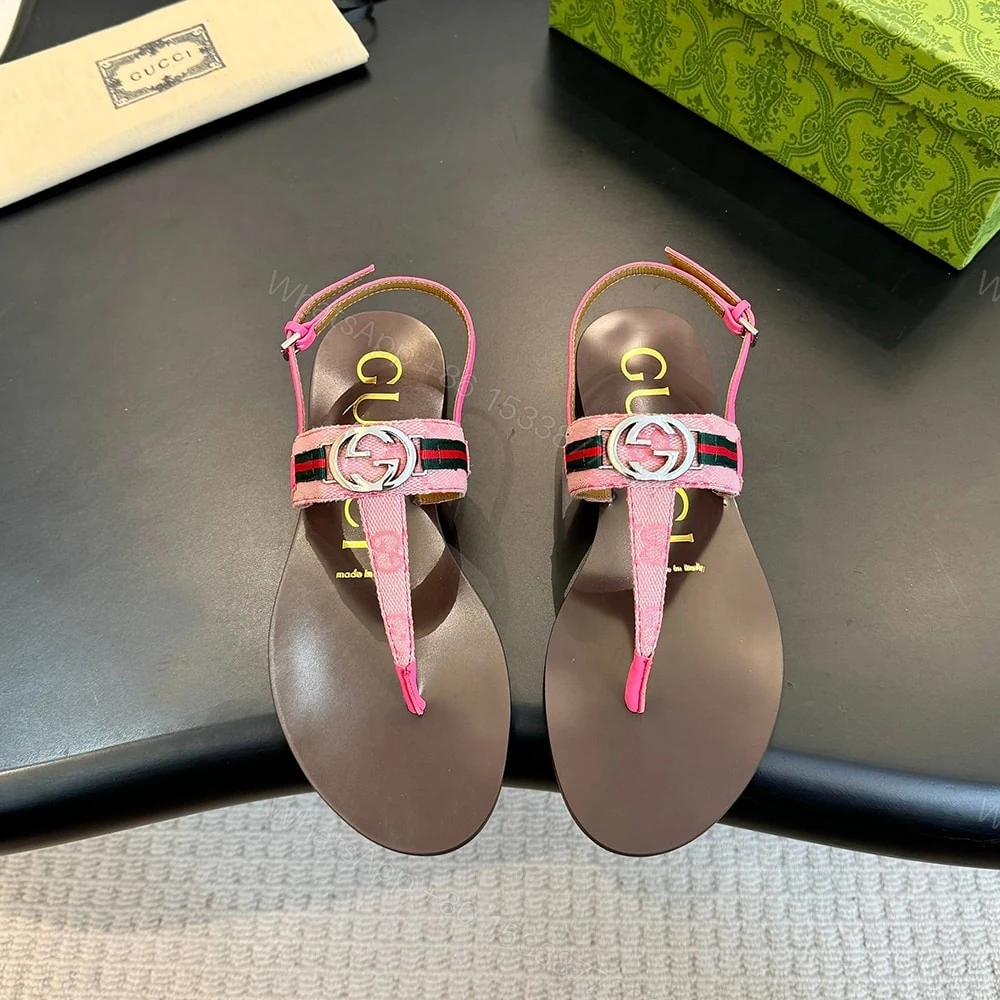 View 3 of GUCCI Women’s Interlocking G Web sandal 215928