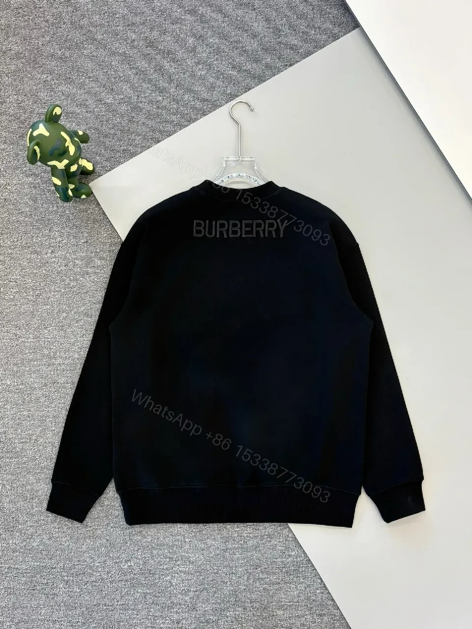 View 10 of Black Silk-Edge Embellished Crewneck Knit Sweater, Men