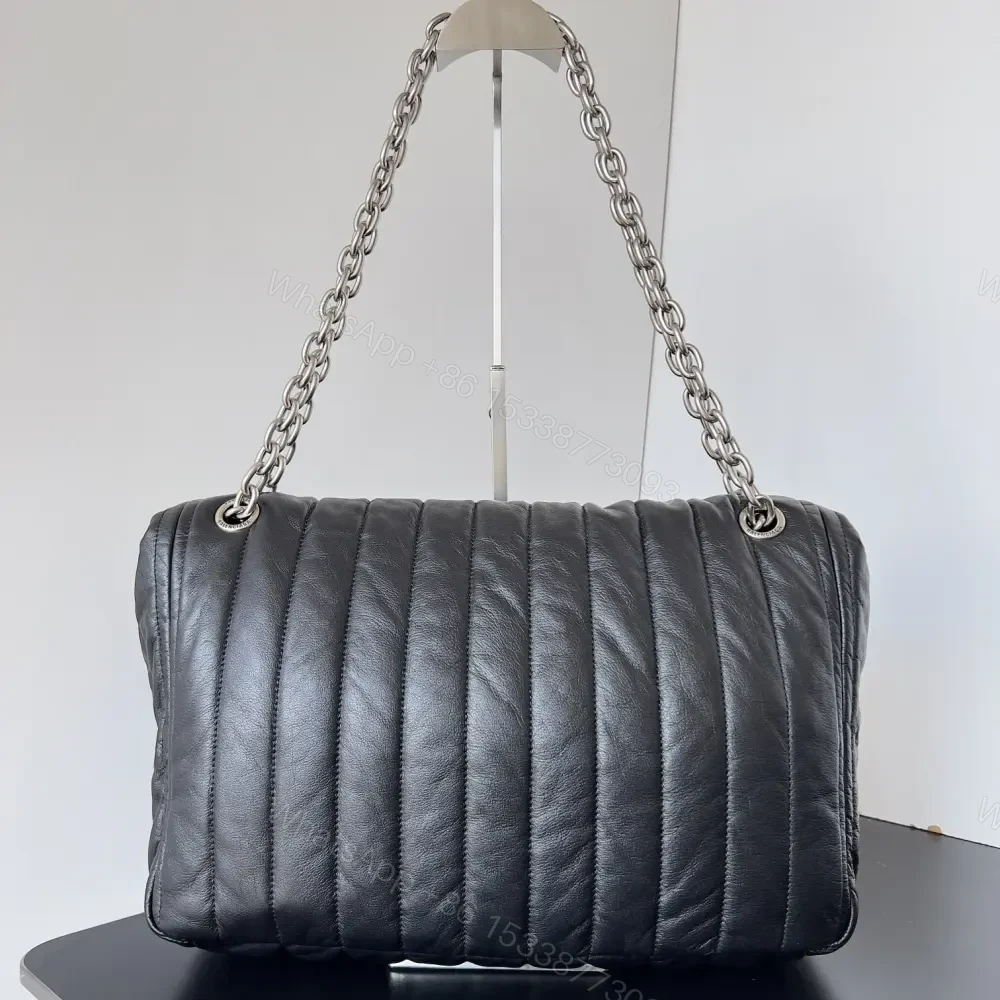 View 2 of 高仿Balenciaga*Monaco系列衍縫線牛皮單肩包S
