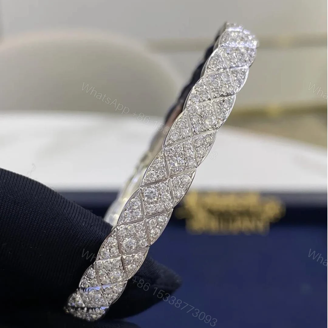 View 3 of Pure 18K Gold COCO Crush Bracelet with Full Diamonds