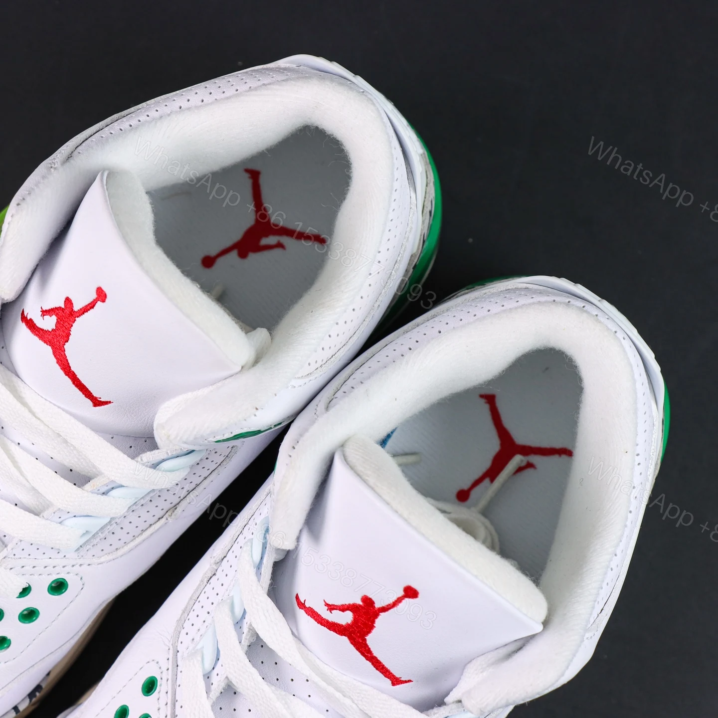 View 4 of AIR JORDAN 3 RETRO ‘Lucky Green’ Reps