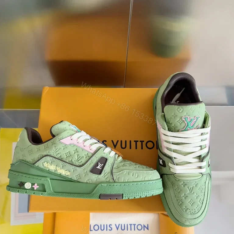 View 7 of Mint LV Terra-Luxe Sneakers - Luxe Casual High-Tops