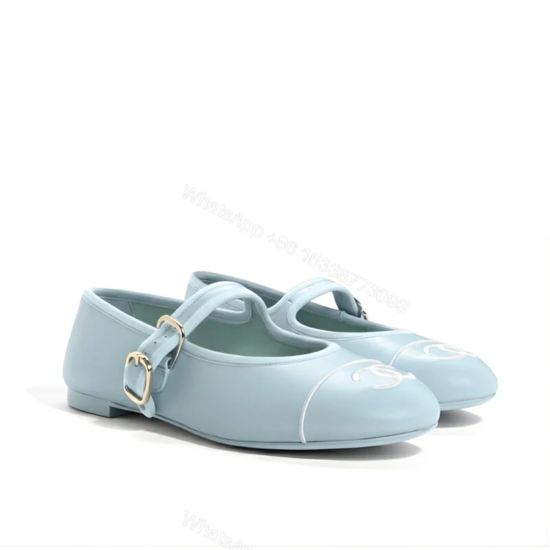 View 7 of Chanel Mary Jane Ballet Flat Light Blue