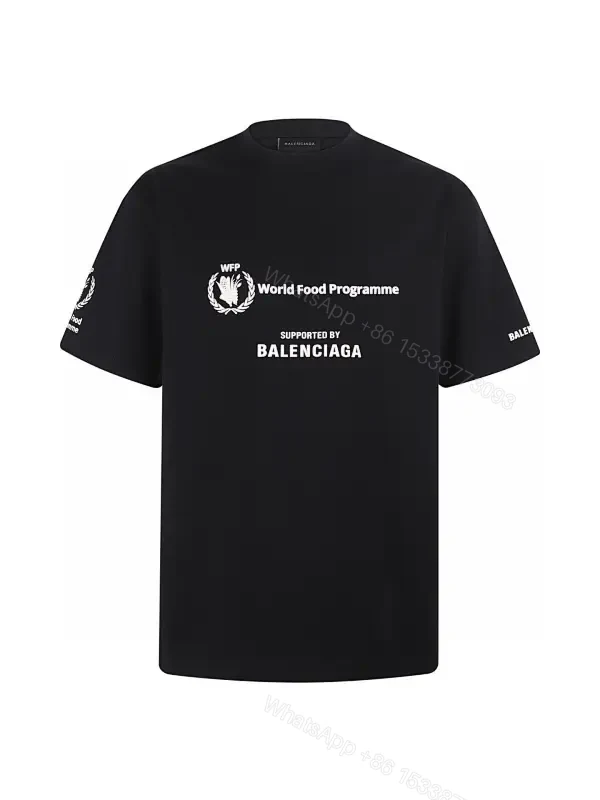 Graphic Logo Tee: Black Cotton Streetwear Essential — view 1