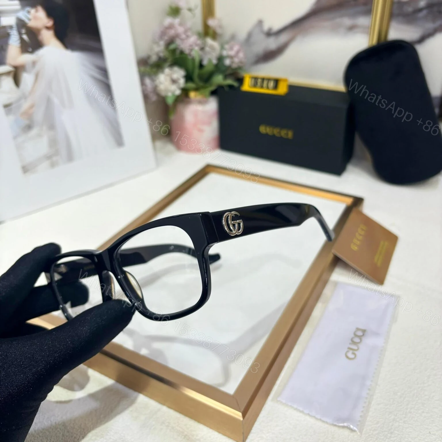 View 2 of Gucci Men Optical Frame C09E01-1 Black