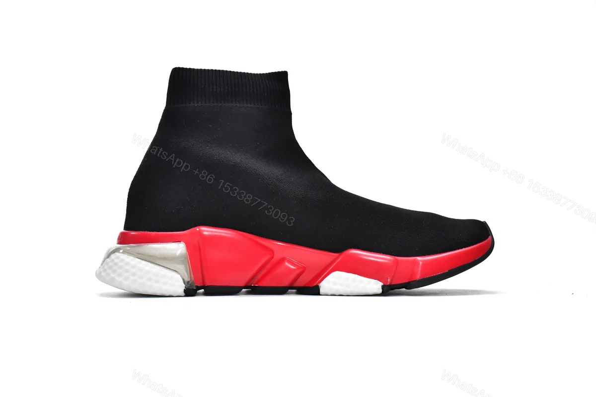 View 2 of Balenciaga Speed Trainer Black Red