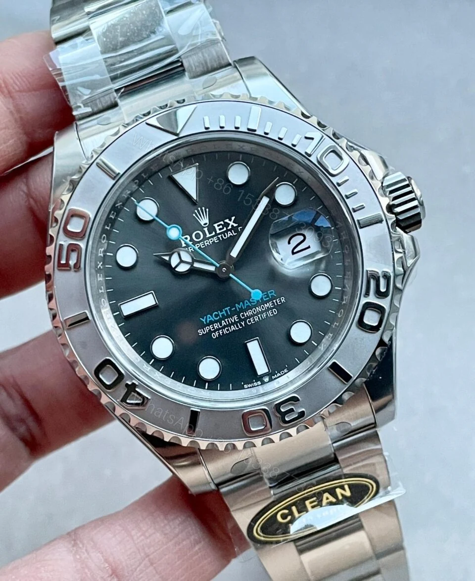 View 8 of CLEAN FACTORY 1:1 Rolex Yacht-Master 126622 904L Steel Best Edition Rhodium Dial on SS Bracelet VR3235