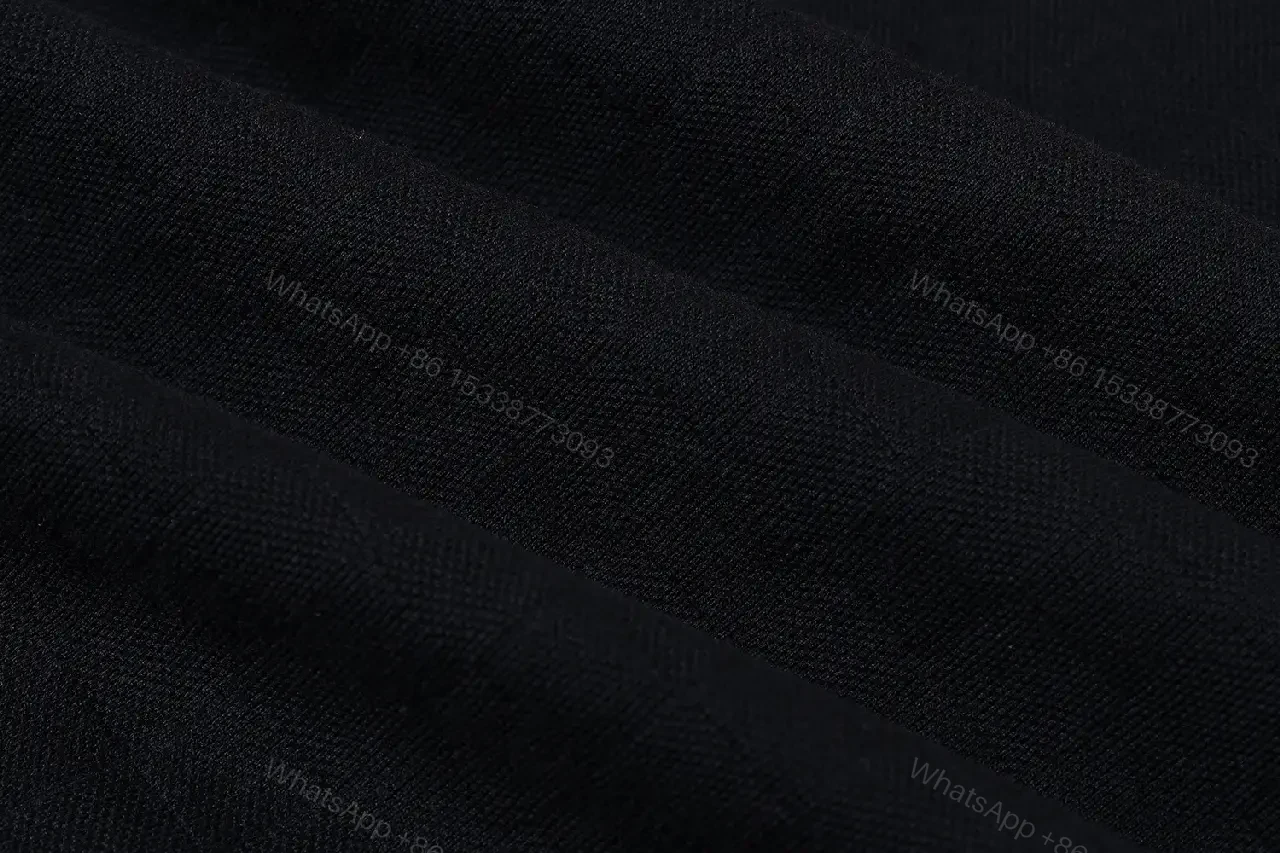 View 11 of Black Cotton Graphic Tee with Gold Logo Bar