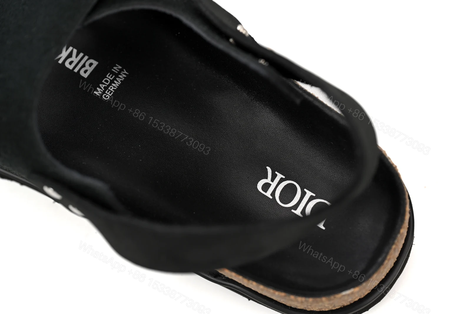 View 9 of Dior by Birkenstock Milano Sandal Black 3SA117ZSG_H900