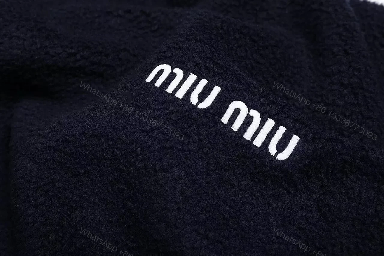 View 2 of Navy Fleece Zip Jacket – Minimalist Luxury Outerwear