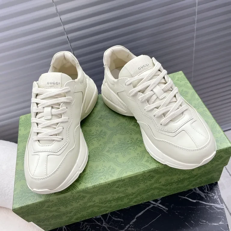 View 2 of Off-White Leather Platform Sneaker â€” Minimalist, All-Day Comfort