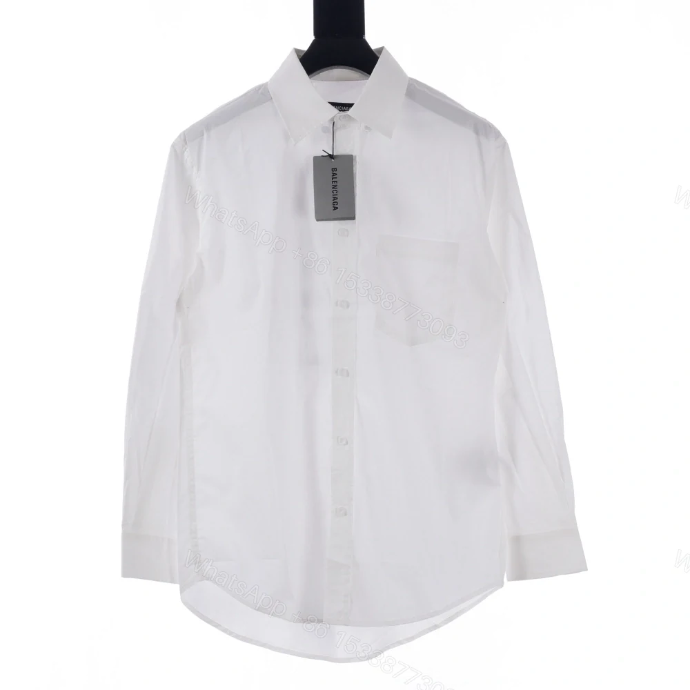 高仿Balenciaga*SS24系列647357七國語言襯衫白色 — view 1