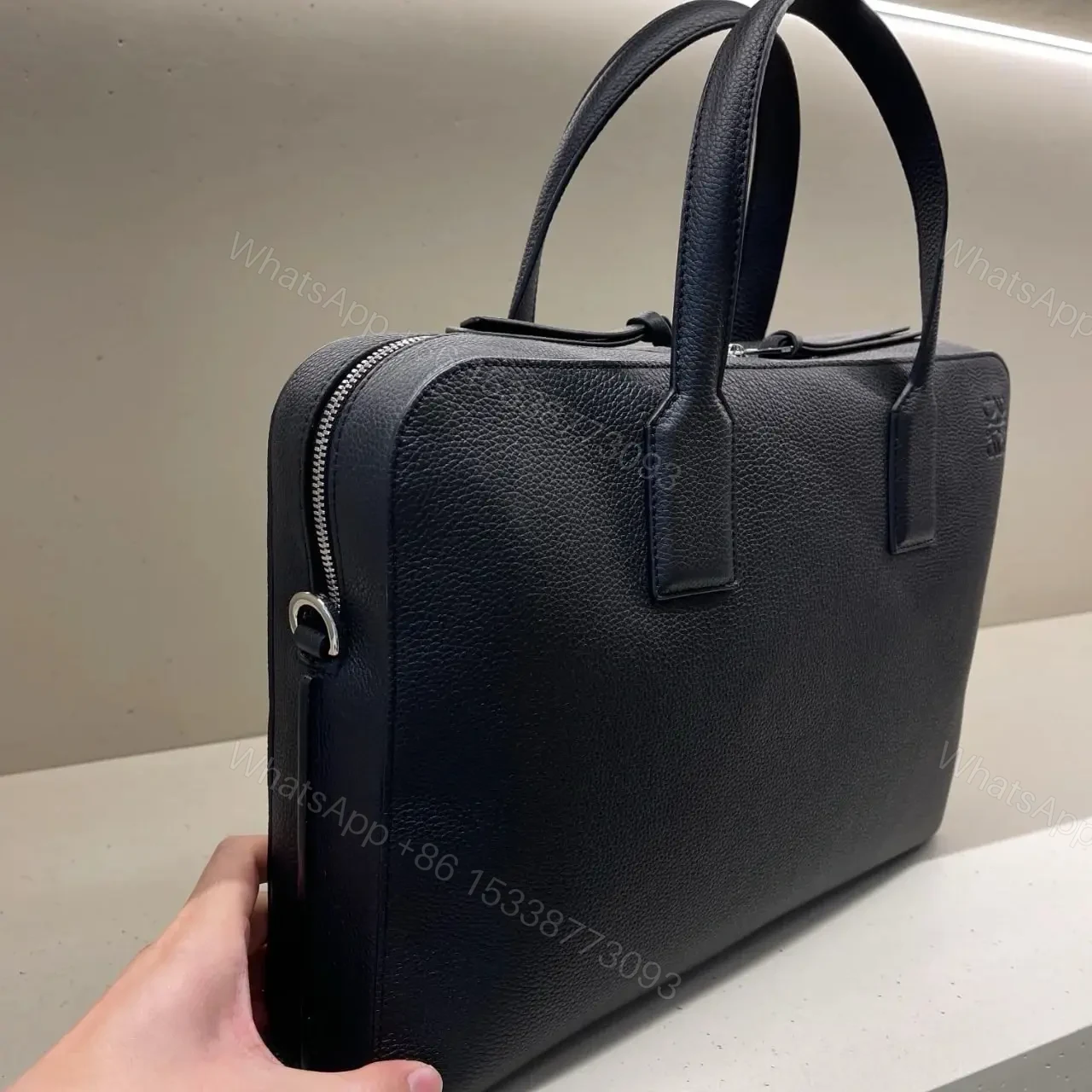 View 15 of 高仿Loewe*Goya系列1100小牛皮男士公文包黑色免檢版