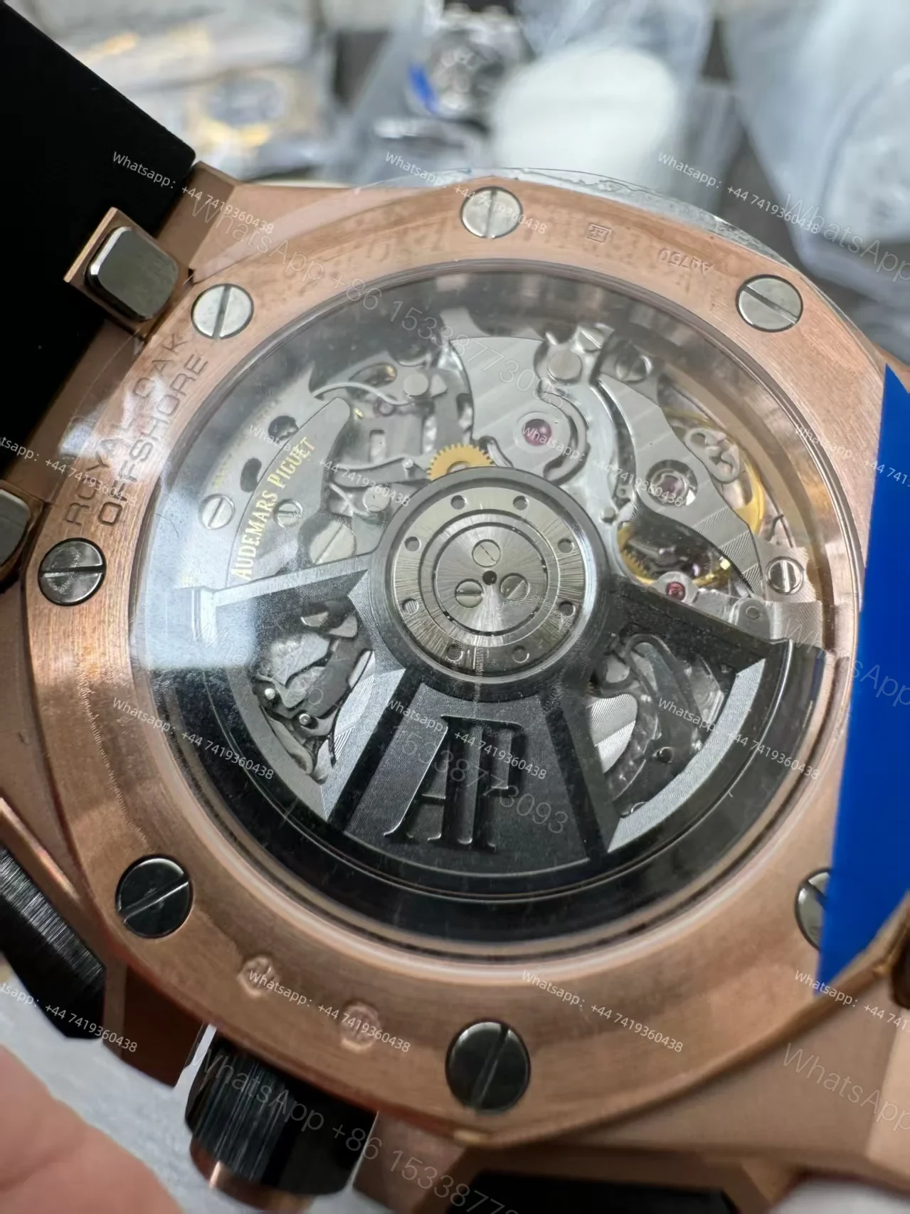 View 12 of Audemars Piguet Super Clone Royal Oak Offshore Rose Gold 26420 Black Dial Chronograph 43mm