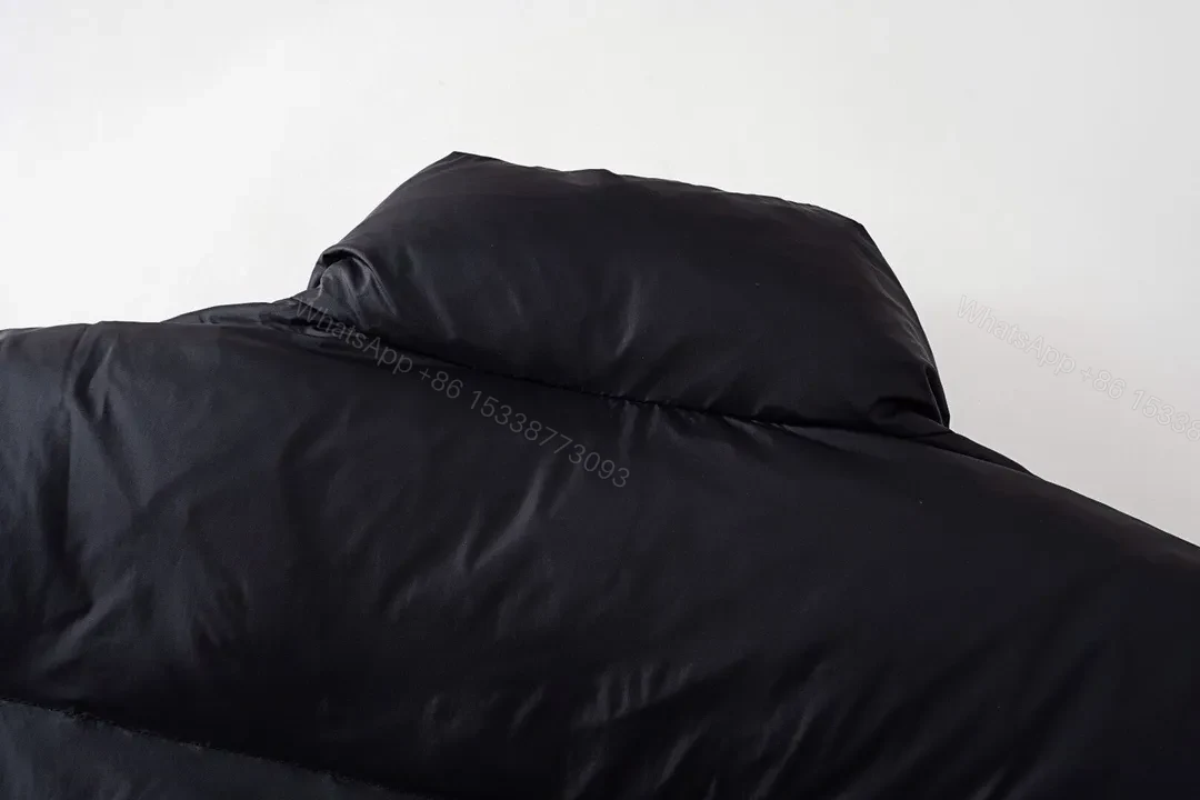 View 10 of Black Shell Quilted Puffer, High-Neck, Warmth + Luxury Streetwear